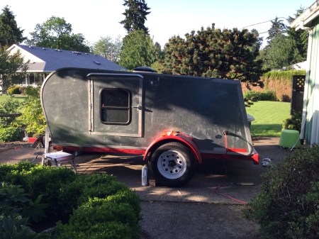 Our handcrafted, artisan teardrop trailer. 